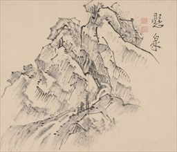 Double Album of Landscape Studies after Ikeno Taiga, Volume 1 (leaf 26), 18th century. Aoki Shukuya
