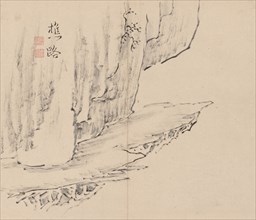 Double Album of Landscape Studies after Ikeno Taiga, Volume 1 (leaf 31), 18th century. Aoki Shukuya