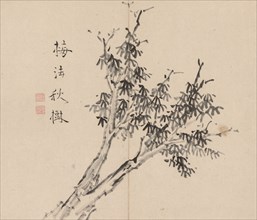 Double Album of Landscape Studies after Ikeno Taiga, Volume 1 (leaf 3), 18th century. Aoki Shukuya