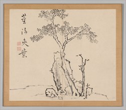 Double Album of Landscape Studies after Ikeno Taiga, Volume 1 (leaf 4), 18th century. Aoki Shukuya