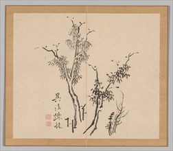 Double Album of Landscape Studies after Ikeno Taiga, Volume 1 (leaf 5), 18th century. Aoki Shukuya