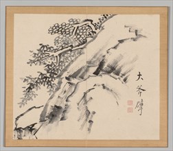 Double Album of Landscape Studies after Ikeno Taiga, Volume 1 (leaf 9), 18th century. Aoki Shukuya