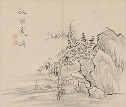 Double Album of Landscape Studies after Ikeno Taiga, Volume 2 (leaf 10), 18th century. Aoki Shukuya