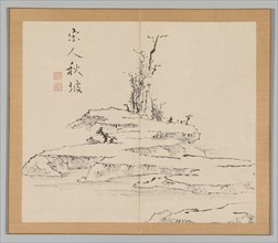 Double Album of Landscape Studies after Ikeno Taiga, Volume 2 (leaf 12), 18th century. Aoki Shukuya