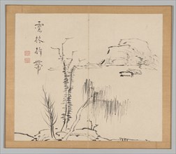 Double Album of Landscape Studies after Ikeno Taiga, Volume 2 (leaf 16), 18th century. Aoki Shukuya