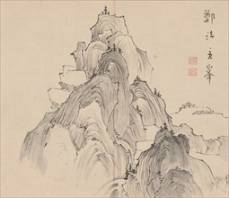 Double Album of Landscape Studies after Ikeno Taiga, Volume 2 (leaf 2), 18th century. Aoki Shukuya