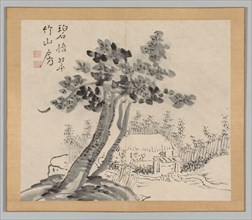 Double Album of Landscape Studies after Ikeno Taiga, Volume 2 (leaf 32), 18th century. Aoki Shukuya