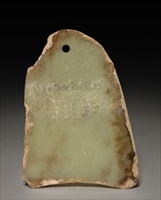 Blade Incised with Animal Masks, 960- 1279. China, Song dynasty (960-1279). Jade ; overall: 16 cm