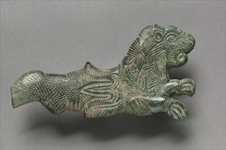 Hippocampus, 400-300 BC. Thrace, 4th Century BC. Bronze; overall: 6.5 x 12 x 1.1 cm (2 9/16 x 4 3/4
