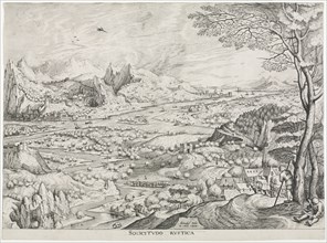 The Large Landscapes:  Solicitudo Rustica, c. 1555-1558. Attributed to Jan van Doetechum (Flemish,