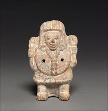 Rattle in the Form of a Female Figure, 2nd half 1st millenium. Mexico, Campeche, Jaina Island, Maya
