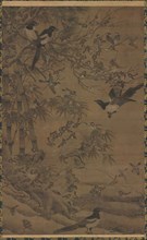 Hundred Birds and the Three Friends, first quarter of the 1400s. Bian Wenjin (Chinese, about