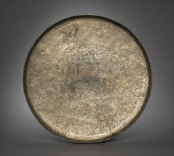 Salver, 1100s. Afghanistan, Ghaznavid Period, 12th Century. Brass; diameter: 58 cm (22 13/16 in.).
