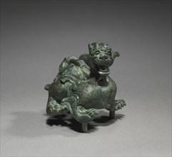 Winged Chimera (Bixie), 400s. China, Southern and Northern Dynasties period (386-589). Bronze;
