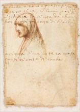 Bust-Length Profile of an Old Woman (verso), c. 1521. Possibly by Dosso Dossi (Italian, c. 1490-aft