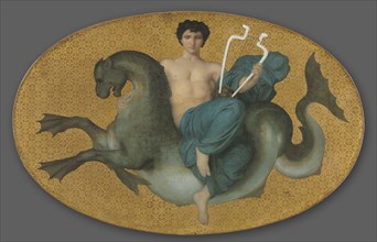 Arion on a Sea Horse, 1855. William Adolphe Bouguereau (French, 1825-1905). Oil on fabric; framed:
