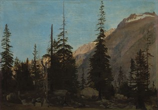 Alpine Landscape:  The Handegg, Switzerland, 1850s. Jean-Léon Gérôme (French, 1824-1904). Oil on