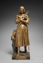 St. Joan of Arc, 1836. Princesse Marie-Christine d' Orleans (French, 1813-1839). Bronze; overall: