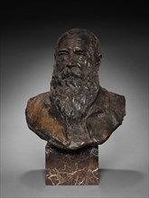 Claude Monet, late 1800s-early 1900s. Paul Paulin (French, 1852-1937). Bronze, marble base;