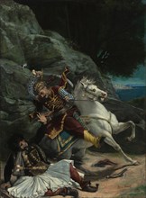 Combat of a Greek and a Turk, after 1835. Imitator of Horace Vernet (French, 1789-1863). Oil on