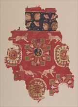 Curtain Fragment with Panthers, 500s. Egypt, Antinoë, Byzantine period, late 6th century.