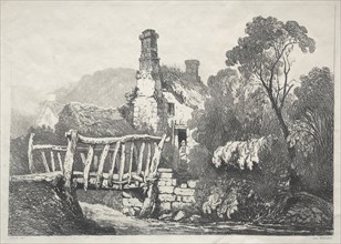 A Series of Ancient Buildings and Rural Cottages in the North of England:  Near Byland, 1821.