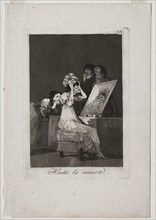 Caprichos:  Until Death, 1799. Francisco de Goya (Spanish, 1746-1828). Etching, drypoint and