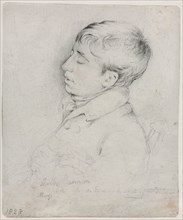 A Portrait of Welby Sherman Asleep in a Chair, 1828. George Richmond (British, 1809-1896). Graphite