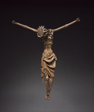 Crucified Christ, c. 1340-1350. Germany, Cologne, 14th century. Wood (walnut) once polychromed;