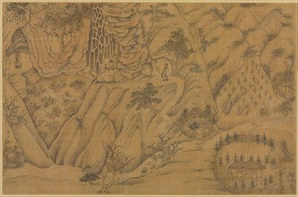 Dwelling in the Longmian ("Sleeping Dragon") Mountains, 1100s-1200s. Li Gonglin (Chinese, c.