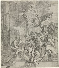 Adoration of the Magi, 1636-1638. Pietro Testa (Italian, 1612-1650). Etching