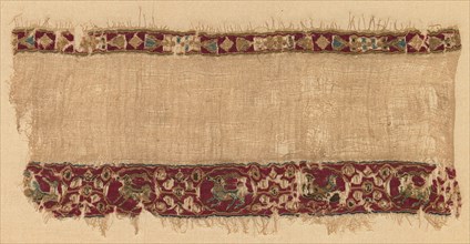 Fragment of a Tiraz-Style Textile, late 1000s. Egypt, Fatimid period, late 11th century. Tabby