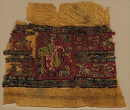 Sleeve from a Tunic, 700s. Egypt, Islamic Umayyad or Abbasid period, 8th century. Wool; plain weave