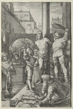 The Flagellation (from The Passion). Hendrick Goltzius (Dutch, 1558–1617). Engraving