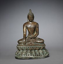 Sakyamuni Buddha, 12th Century. Burma, Pagan style, 12th century. Bronze; overall: 18 cm (7 1/16 in