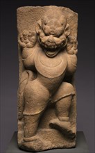Heraldic Lion, 900s. Vietnam (Champa). Beige sandstone; overall: 76.2 cm (30 in.).