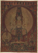Eleven-Headed, Thousand-Armed Bodhisattva of Compassion (Avalokiteshvara), c. 1500. Western Tibet,