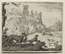 Reynard the Fox:  Reynard and the Badger Depart for Court. Allart van Everdingen (Dutch, 1621-1675)