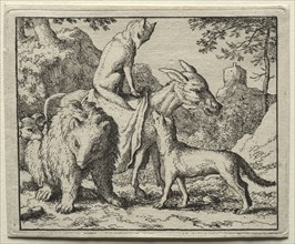 Reynard the Fox:  Reynard and his Companions. Allart van Everdingen (Dutch, 1621-1675). Etching