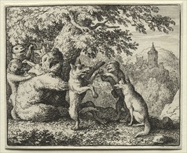 Reynard the Fox:  Reynard Equipped for his Pilgrimage. Allart van Everdingen (Dutch, 1621-1675).