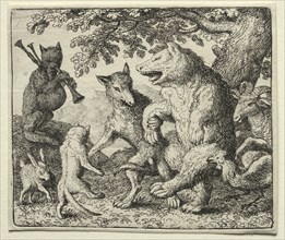 Reynard the Fox:  The Wolf and the Bear Celebrate Their Freedom. Allart van Everdingen (Dutch,