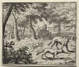 Reynard the Fox:  The Badger's Defense of Reynard. Allart van Everdingen (Dutch, 1621-1675).