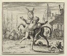 Reynard the Fox:  The Jealous Ass. Allart van Everdingen (Dutch, 1621-1675). Etching