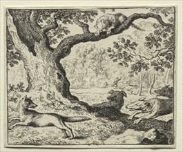 Reynard the Fox:  The Disloyal Cat. Allart van Everdingen (Dutch, 1621-1675). Etching