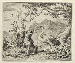 Reynard the Fox:  The Ungrateful Wolf. Allart van Everdingen (Dutch, 1621-1675). Etching