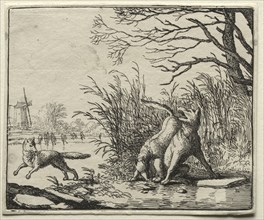 Reynard the Fox:  A New Accusation by the Wolf. Allart van Everdingen (Dutch, 1621-1675). Etching