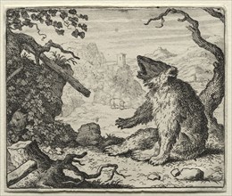 Reynard the Fox:  The Bear Calls Reynard to Court. Allart van Everdingen (Dutch, 1621-1675).
