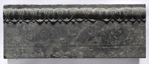 Section of a Coffin Platform: Horizontal Panel, 550-577. China, Northern Qi dynasty (550-577).