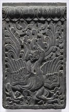 Section of a Coffin Platform: Phoenix, 550-577. China, Northern Qi dynasty (550-577). Limestone;