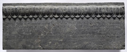 Section of a Coffin Platform: Horizontal Panel, 550-577. China, Northern Qi dynasty (550-577).